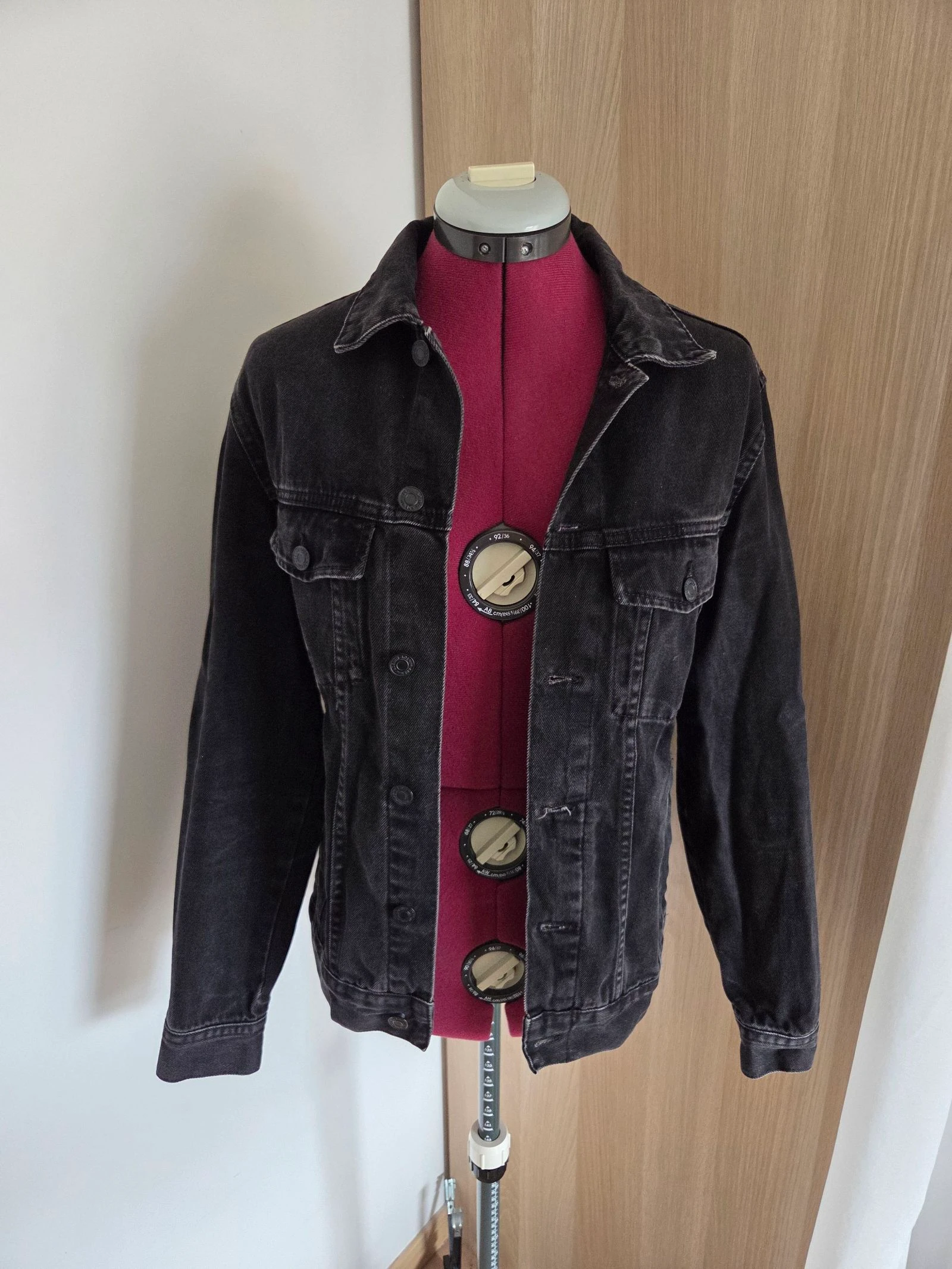 Veste en jean oversize noir taille XS H&M 